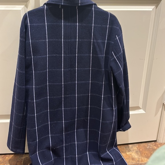 Navy plaid coat NEW by Levi Strauss off campus - Picture 6 of 10